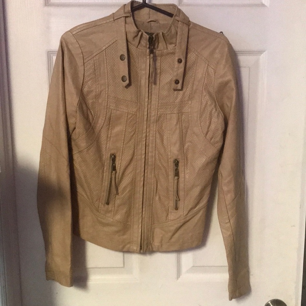 Faux leather jacket